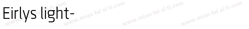 Eirlys light字体转换